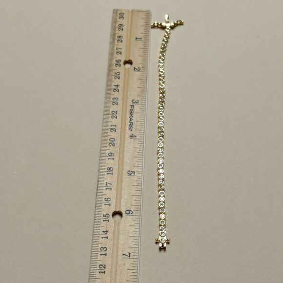 Gold Tennis Bracelet #1942 - Picture 5 of 5